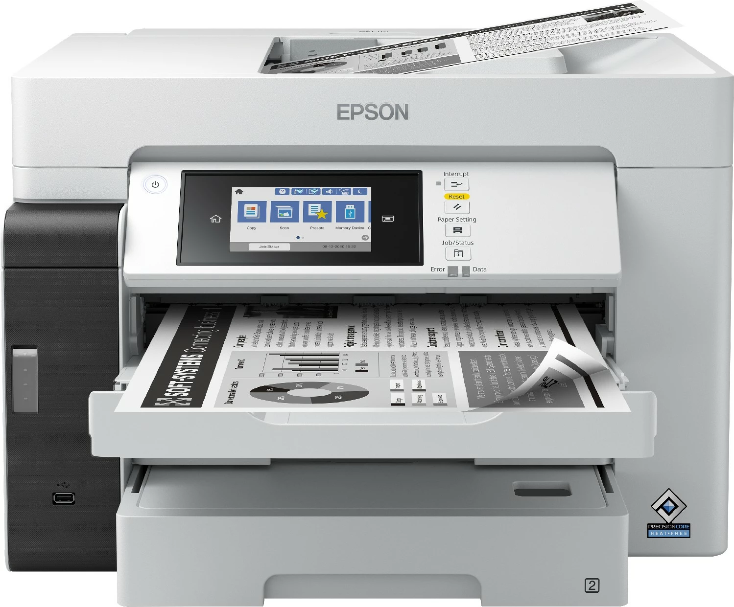 Printer multifunksional Epson EcoTank Pro ET-M16680, A4, Wi-Fi, Touchscreen, i bardhë