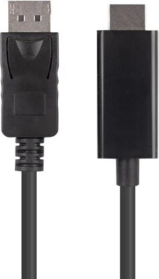 Kabllo Lanberg DisplayPort në HDMI, i zi