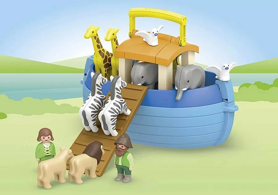 Set figurina Playmobil Junior 71681 Arka e Noes, 15 pjesë