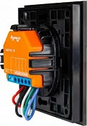 Switch Shelly 4 butona, plastikë, e zezë