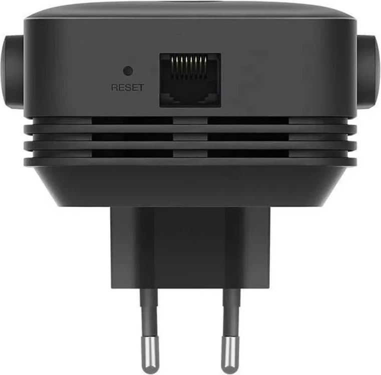 Përforcues Wi‑Fi, Xiaomi, RA75 AC1200EU, dual‑band 1200 Mbps (5 GHz 867 + 2.4 GHz 300), port Ethernet, WPS, i zi