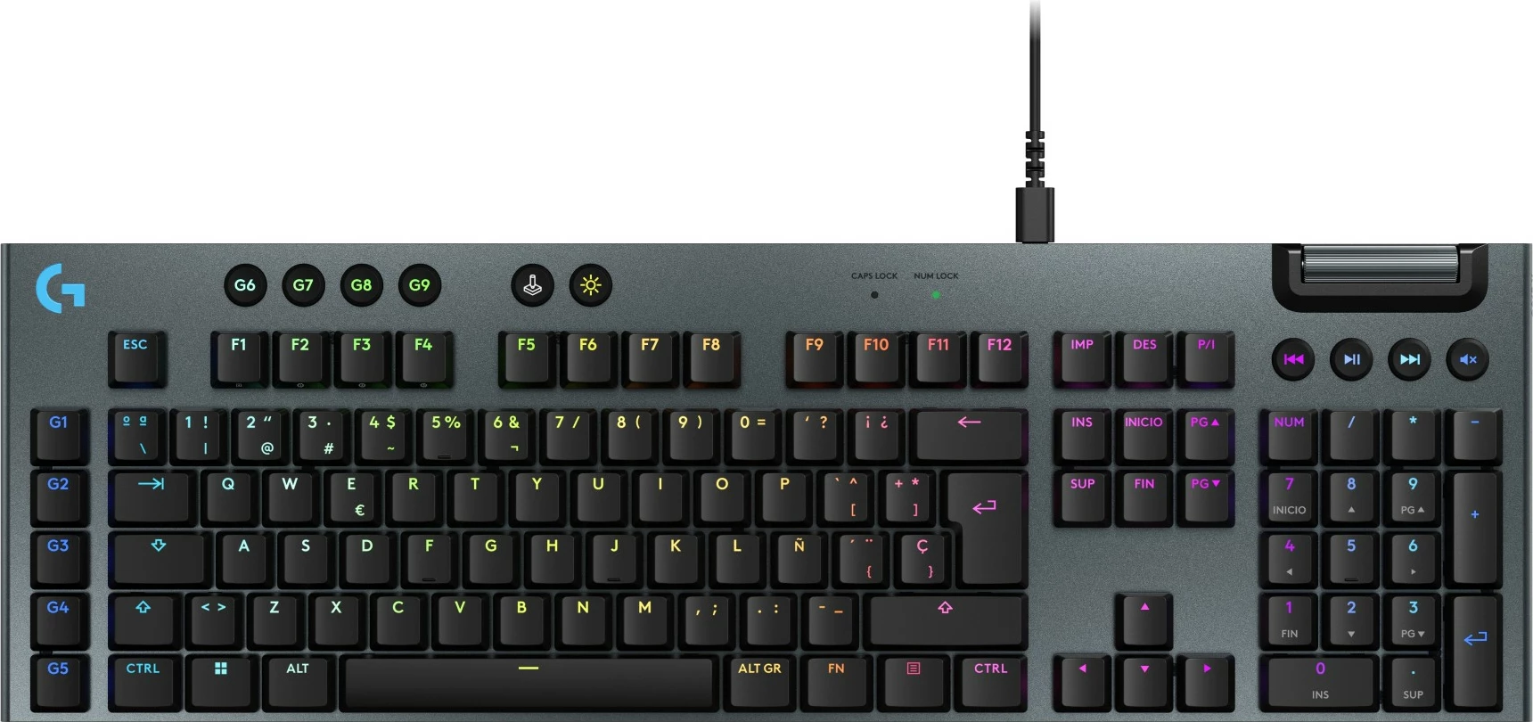Tastierë Logitech G915 X me kabllo, RGB