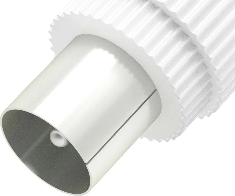 Wtyk antenowy Hama, mini-jack 3.5mm (4pin), bardhë