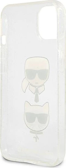 Mbështjellës Karl Lagerfeld KLHCP13SKCTUGLS për iPhone 13 mini, Hardcase, Argjendtë
