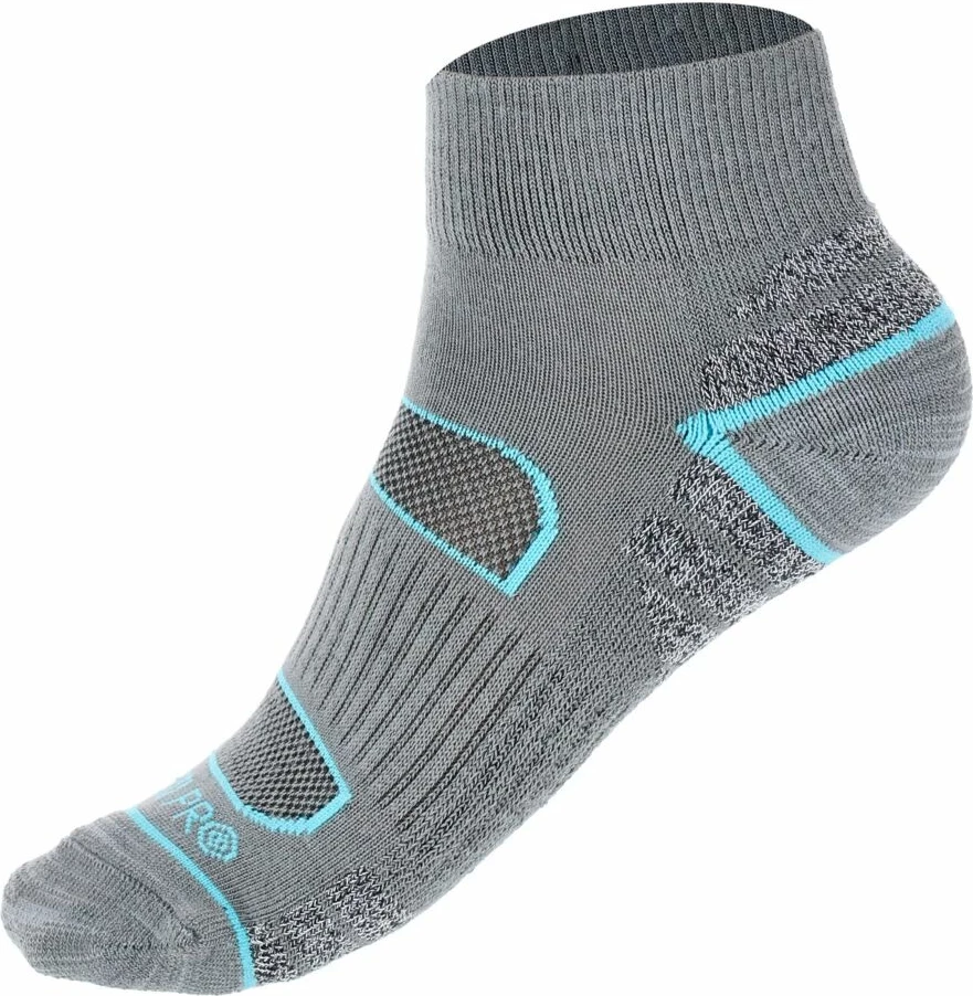 Çorape pune për femra LAHTI PRO L3091335, nr. 35-38, gri-turkeze