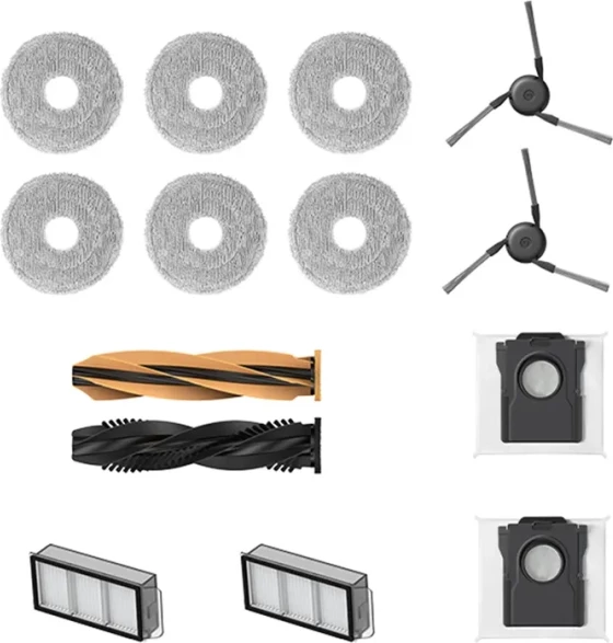 Set pjesë rezervë Dreame RAK90 për robot fshesë L50s Pro Ultra (furça, filtra HEPA, qese pluhuri, lecka)