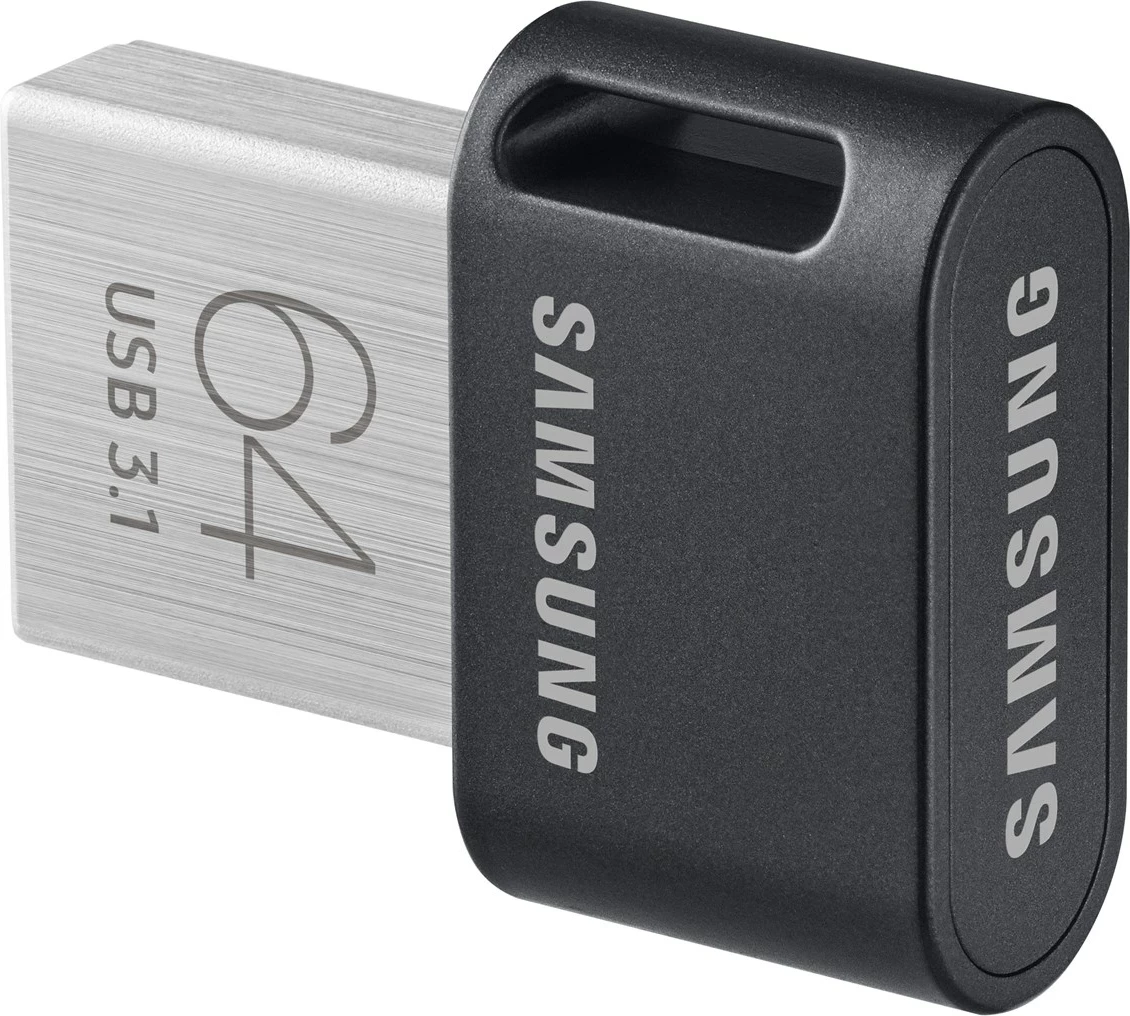 USB flash drive Samsung MUF-64AB FIT Plus, 64 GB, USB 3.2, Gri/Argjend