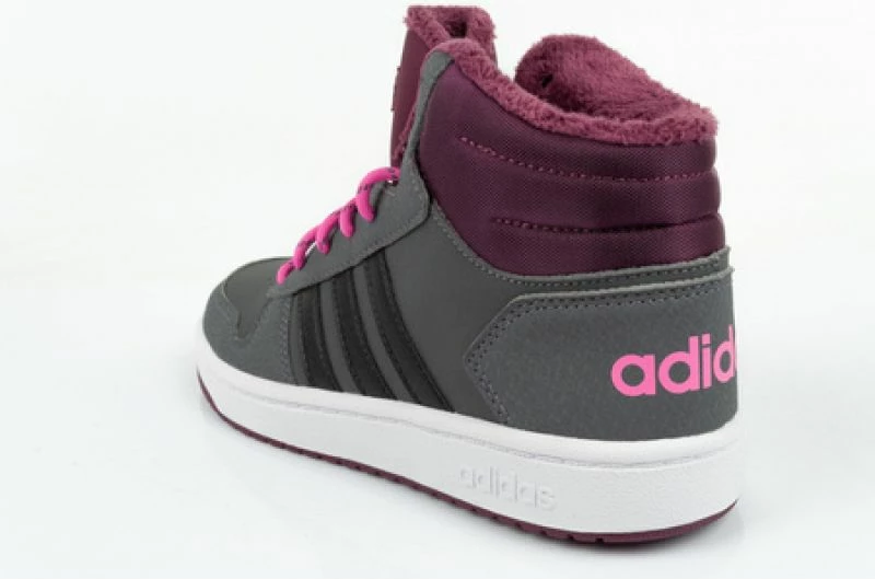 Atlete për fëmijë adidas Hoops Mid 2.0 K, ngjyrë rozë dhe gri