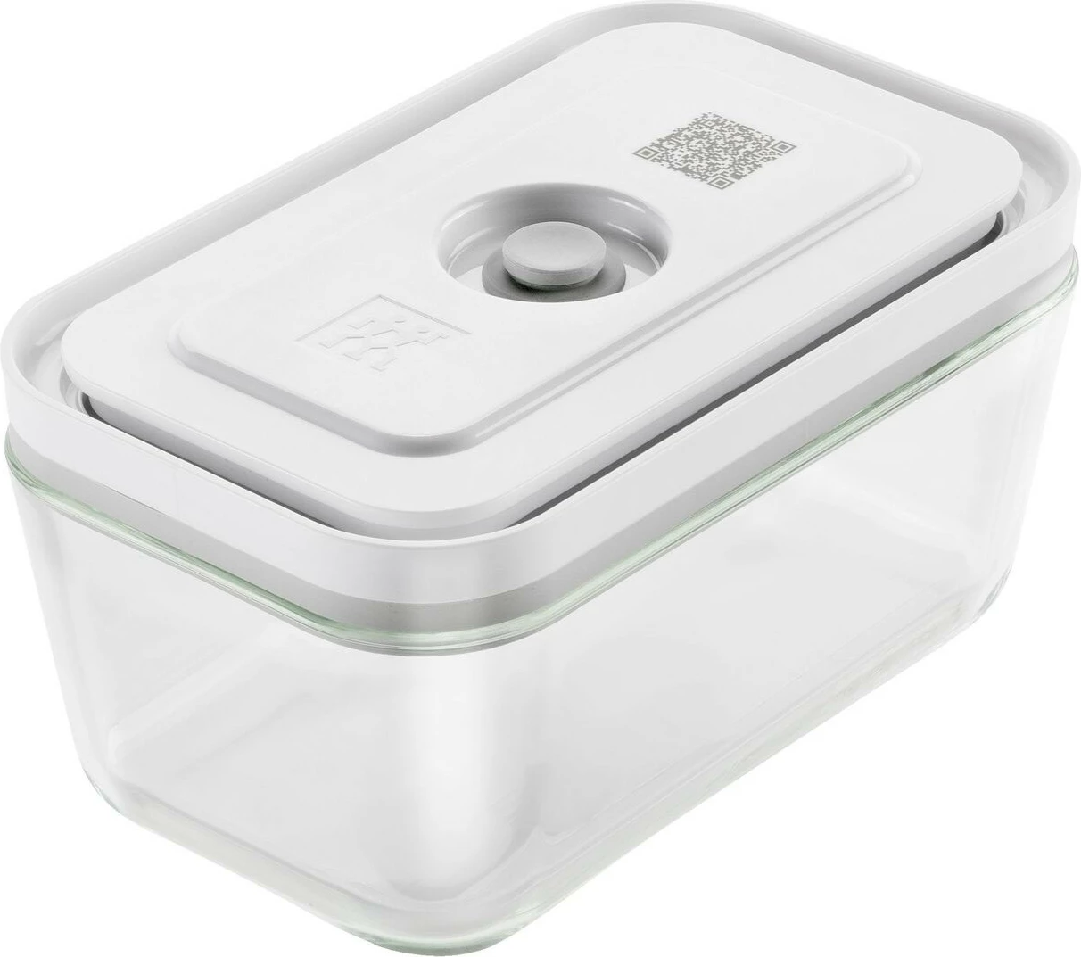 Kuti vakum qelqi Zwilling Fresh & Save 0.9L, kapak plastik, rezistente 180°C, gri/transparente