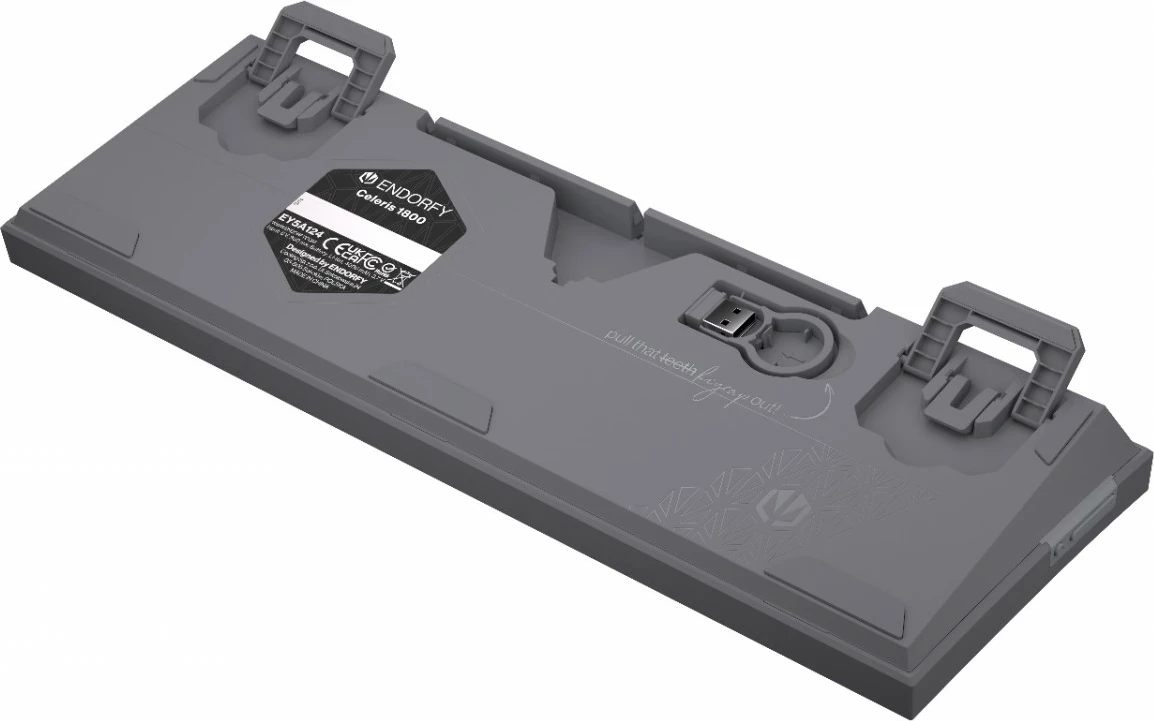 Tastierë mekanike Endorfy Celeris 1800, RGB, wireless, 96%, gri