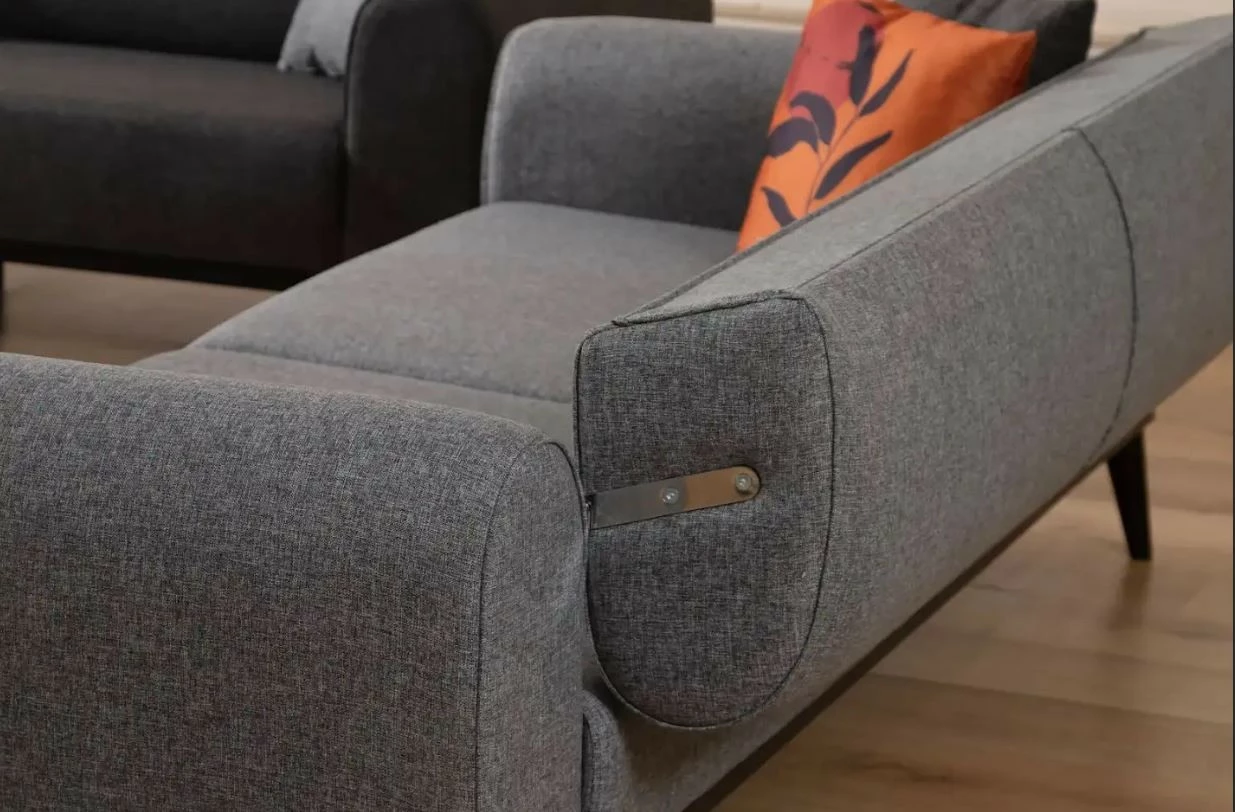 Divan-krevat treshe, Atelier del Sofa, Kapri, ngjyrë gri e çelët