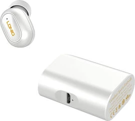 Kufje LDNIO MBT01 TWS Bluetooth 5.0 me kuti karikimi 400mAh, e bardhë
