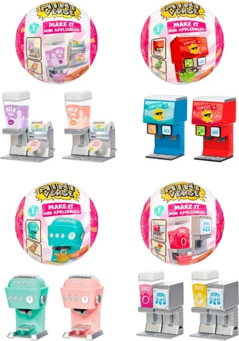 Set figurina MGA Miniiverse Make It Mini Appliances, 8 copë, shumëngjyrëshe