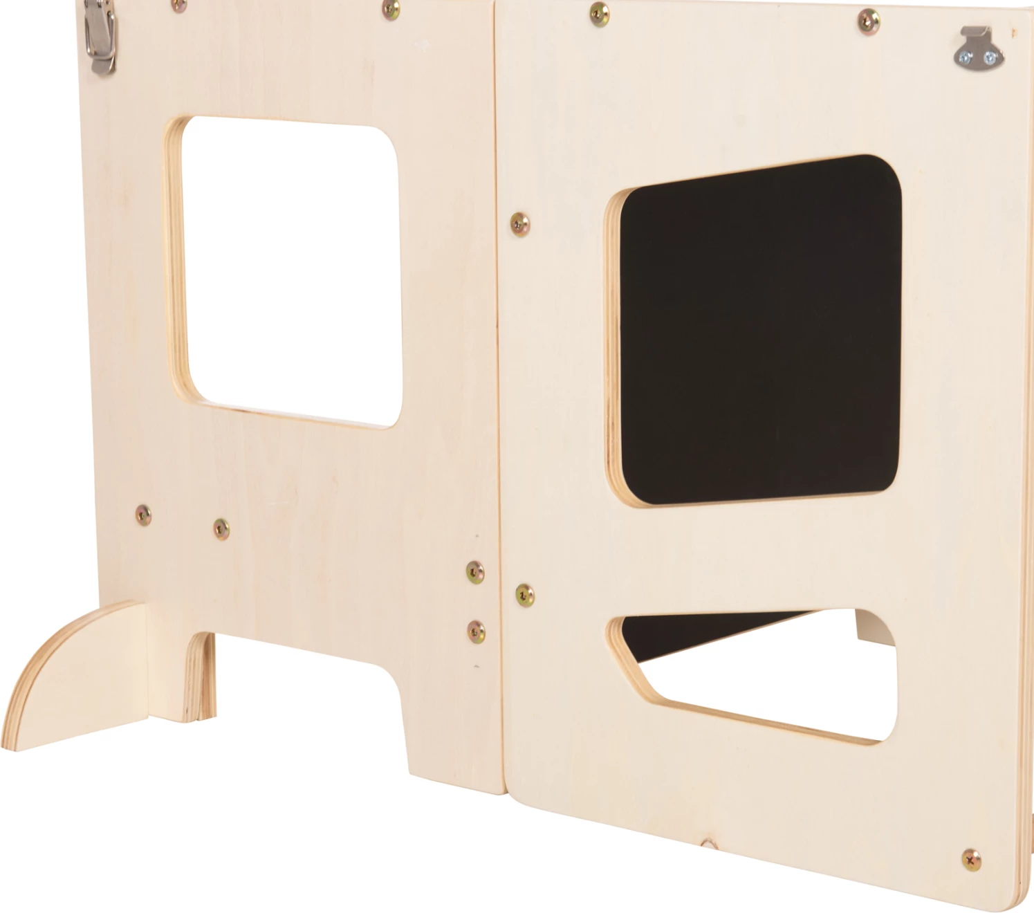 Kullë mësimi për fëmijë me tabelë, dru pishe natyral, RICKI FH18344.01, 43x32x84cm