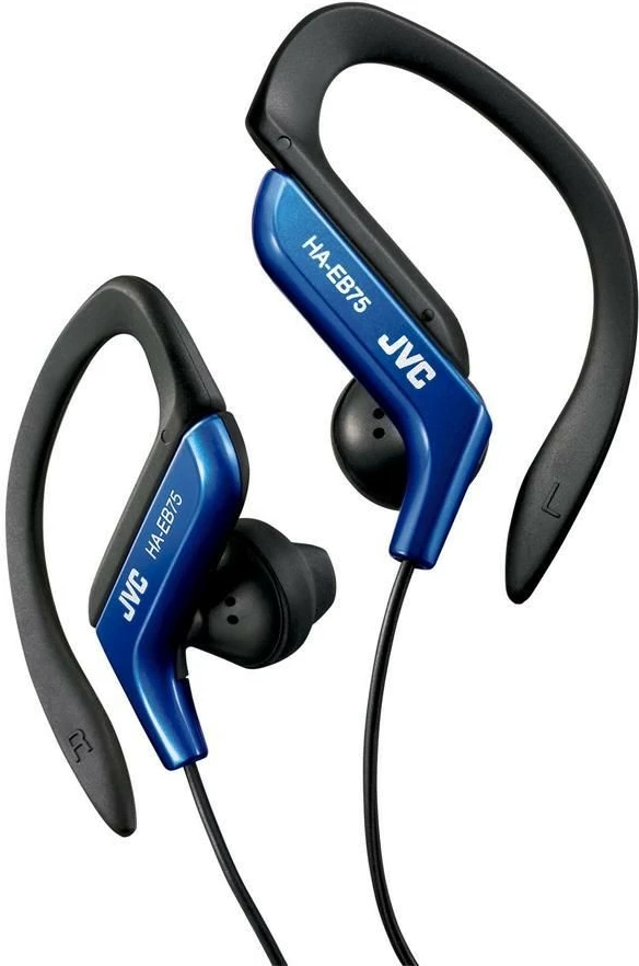 Kufje sportive JVC HA-EB75-A-E, ear-clip, 3.5 mm, Blu