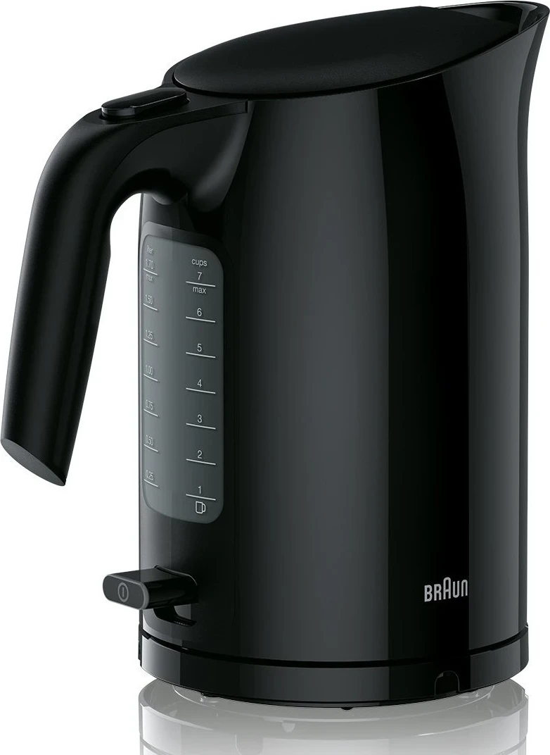 Çajnik elektrik Braun PurEase WK3100BK, 1.7 litra, 2200W, i zi