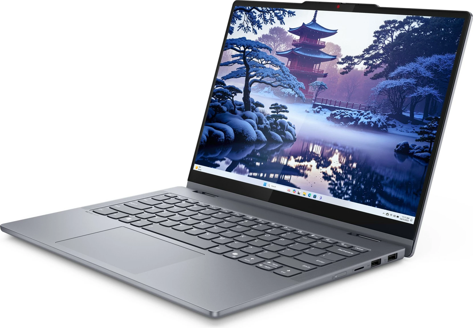 Laptop Lenovo IdeaPad 5 2-in-1 14IAL10, Core Ultra 5 225H, 16GB/512GB SSD, 14" Touch, Luna Grey