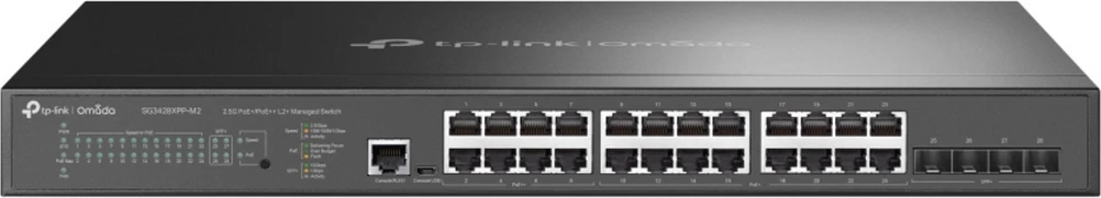 Switch, TP-LINK, TL-SG3428XPP-M2, black