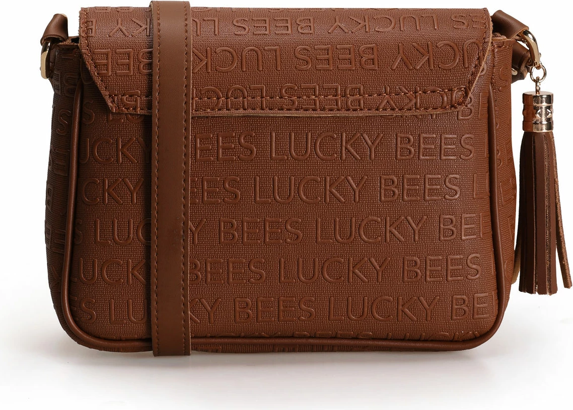 Çantë crossbody Lucky Bees, ngjyrë tan, 1389