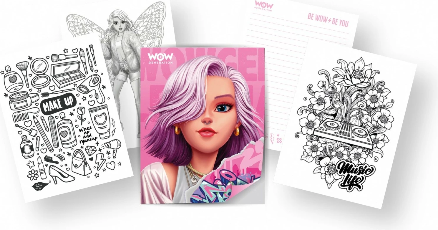 Set kreativ fletore Kids Euroswan WOW00143 me 8 stilolapsa ngjyra metalike