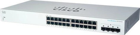 Switch Cisco CBS220-24T-4G, 24 porta Gigabit, Managed, 1U, i bardhë
