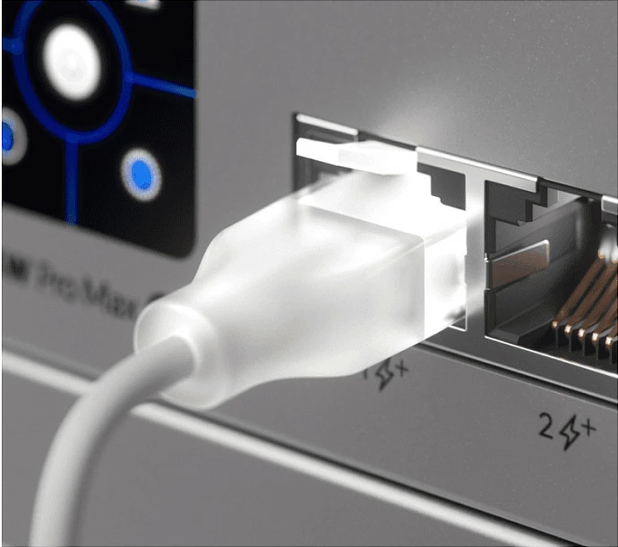 Kabllo rrjeti Ubiquiti UACC-Cable-Patch-EL-2M-W, Cat6, 2m, RJ-45, e bardhë/transparente