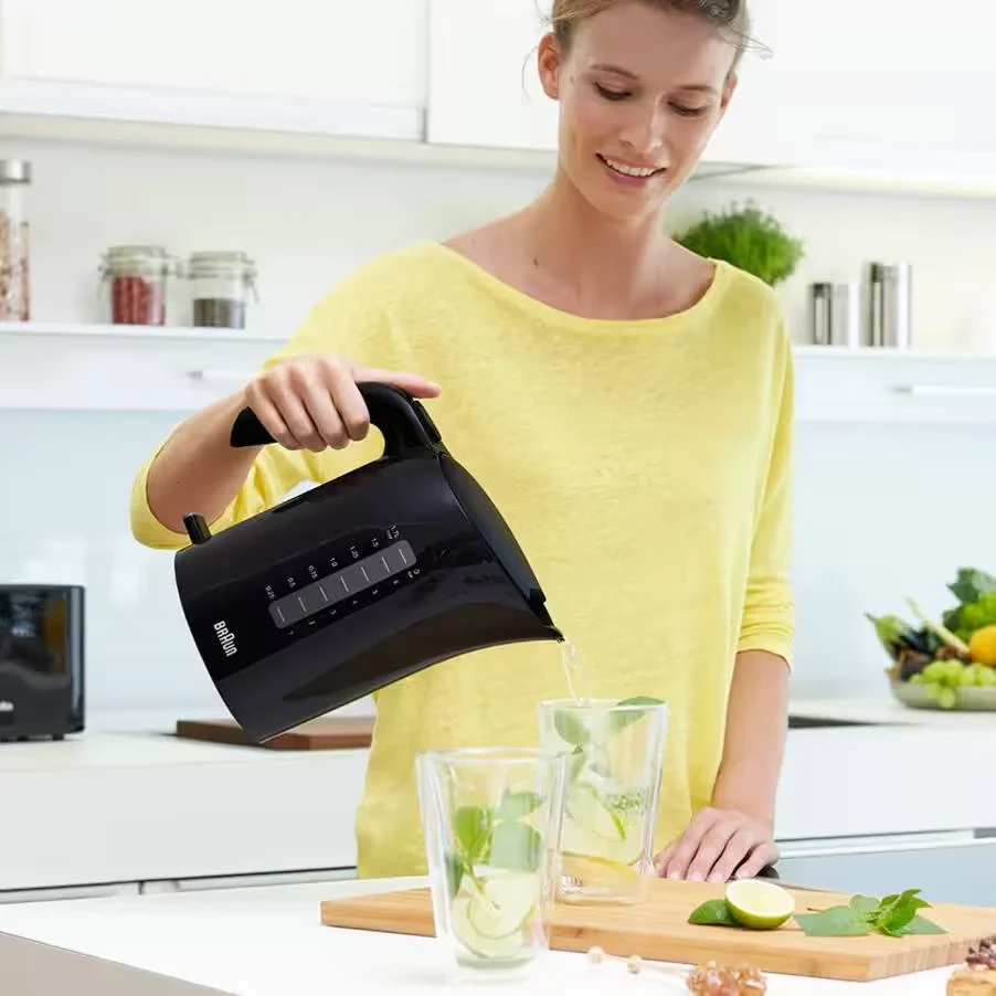 Zierës uji elektrik, Braun, WK3100BK, 1.7 L 2200 W, plastikë, i zi