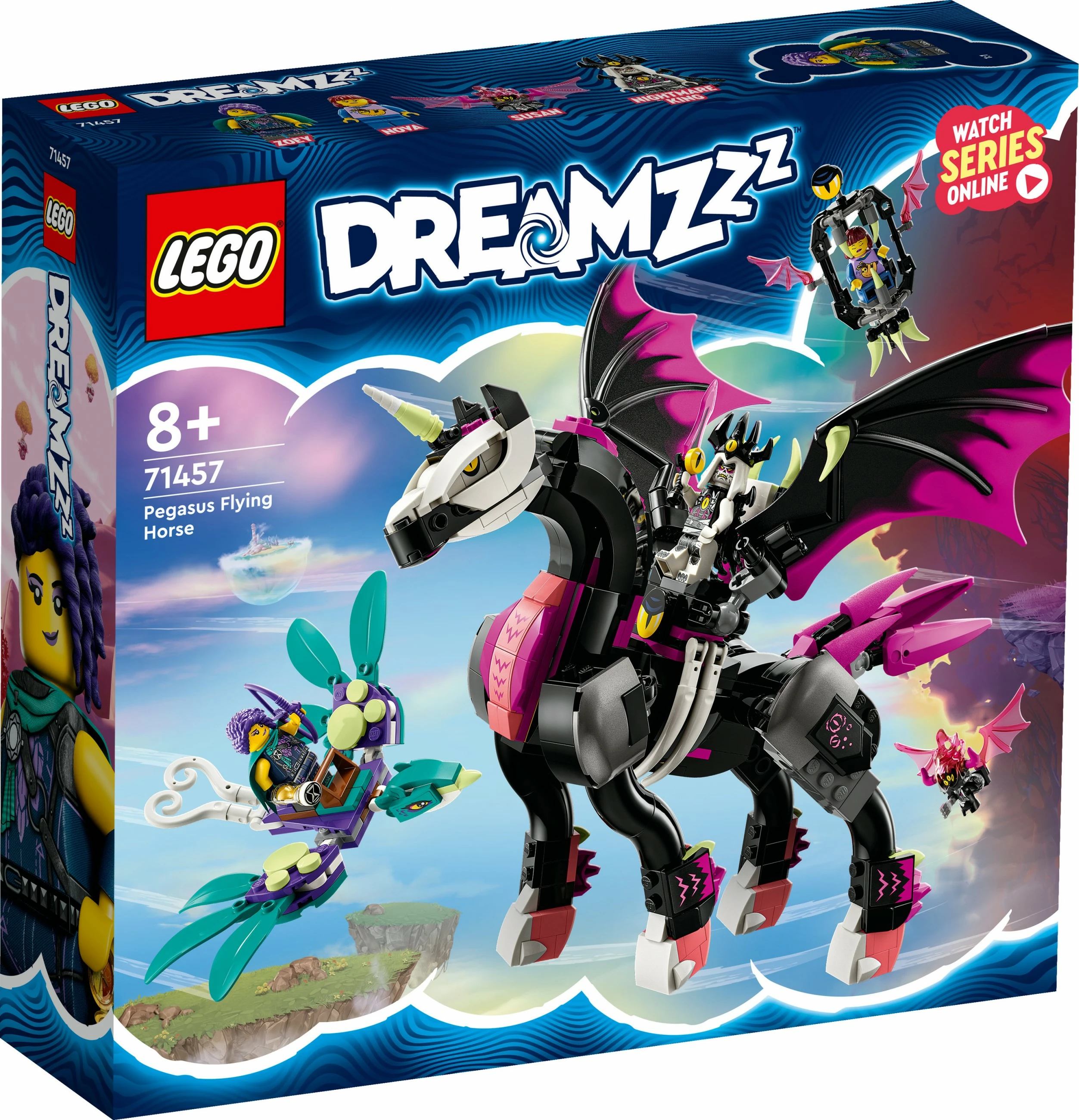 Set ndërtimi LEGO DREAMZzz Pegasus Flying Horse, 482 pjesë, shumëngjyrësh
