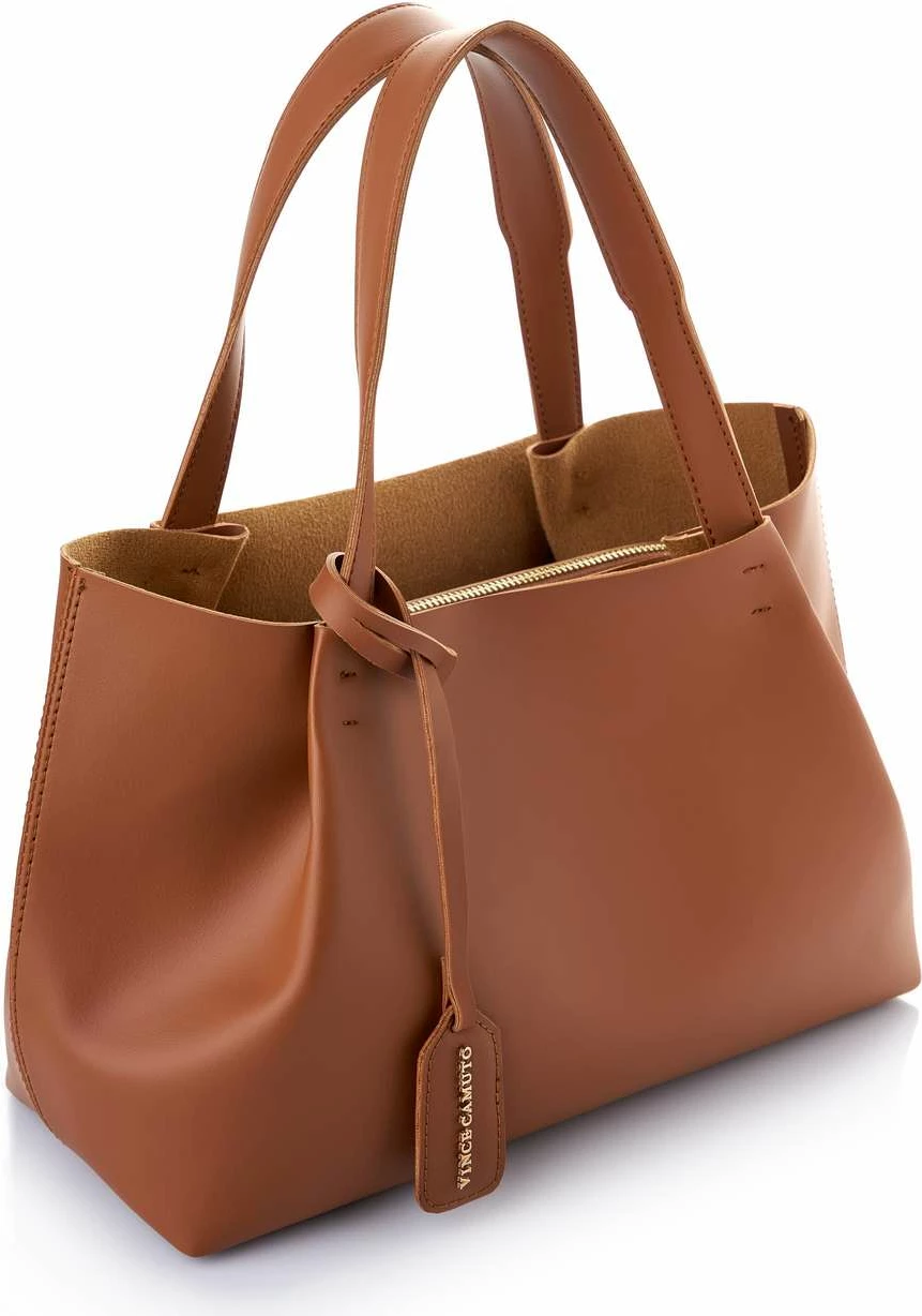 Çantë tote Vince Camuto, Monza, ngjyrë kafe e hapur (tan)