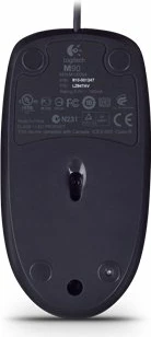 Maus Logitech M90, me kabllo USB, optik 1000 dpi, 3 butona, Gri