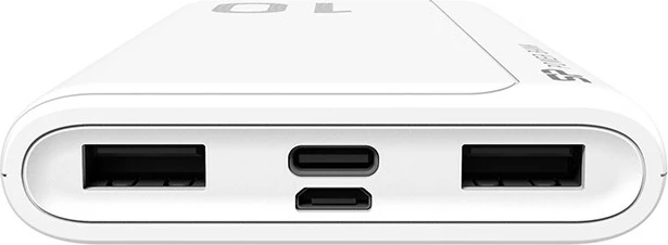 Power Bank Silicon Power, 10000 mAh, 2x USB 2.1A, i bardhë 