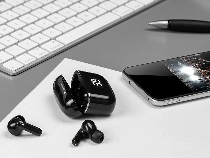 Kufje Tracer T5 TWS, Bluetooth 5.2, të zeza