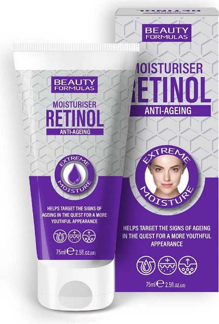 Krem fytyre hidratues anti-rrudhë për femra Beauty Formulas Retinol Anti-Ageing, 75ml