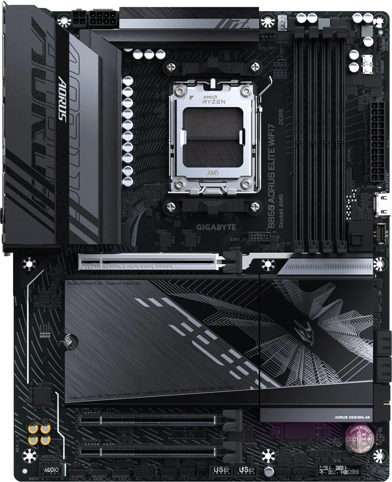 Pllakë amë Gigabyte B850 AORUS ELITE WIFI7, Socket AM5, e zezë