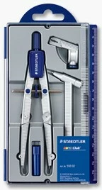 Set kompasi STAEDTLER Noris Club, plastikë, blu metalik