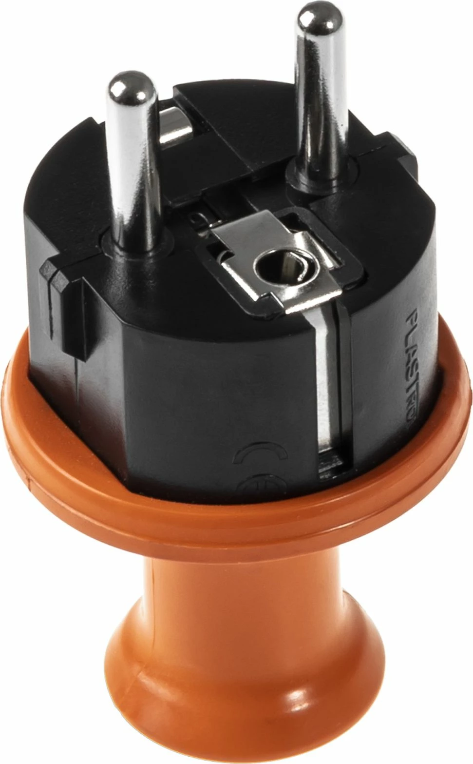 Steker Opal WT-40H 16A/250V IP44, i çmontueshëm, i drejtë, Uni-Schuko, portokalli