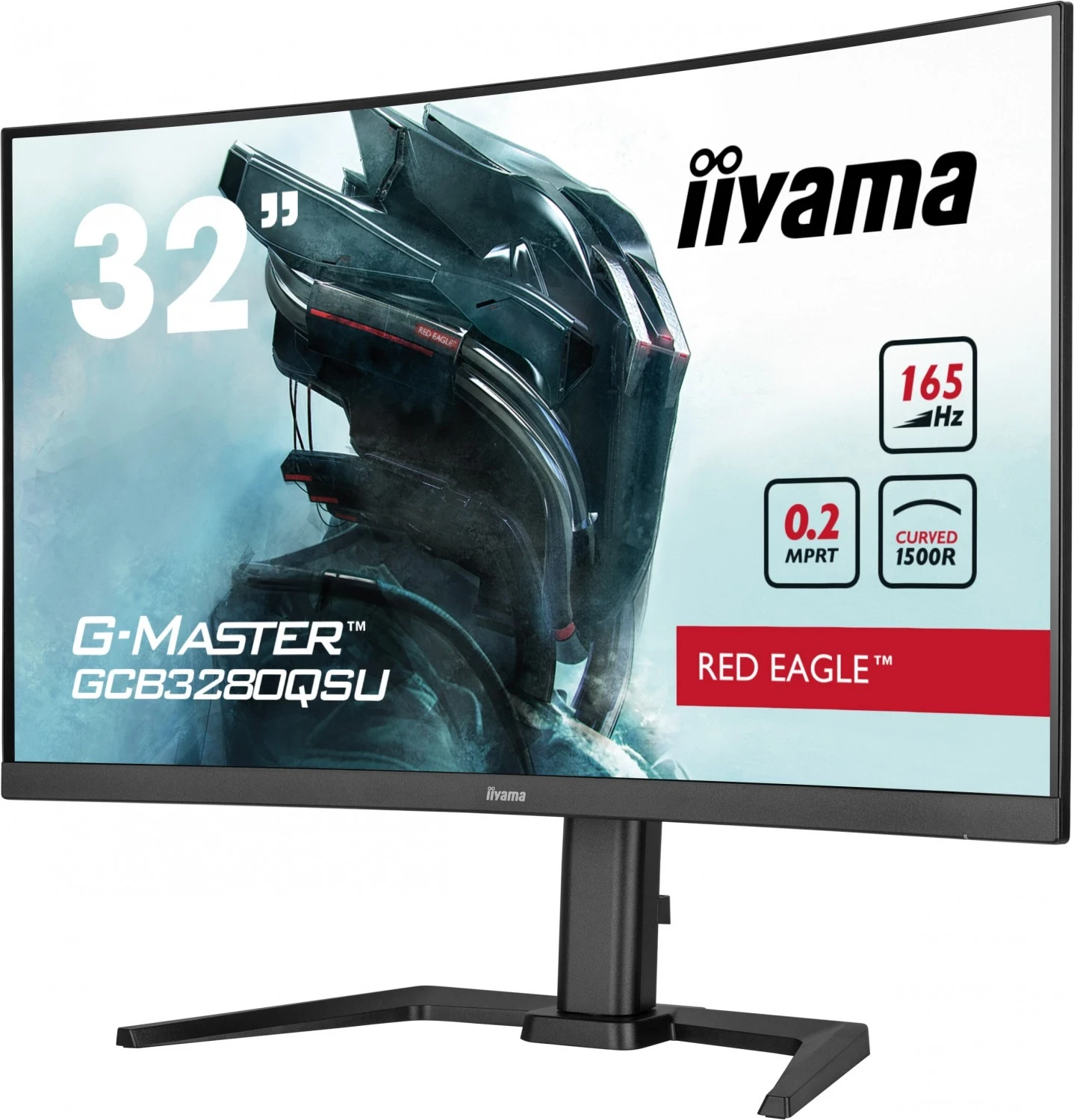 Monitor iiyama G-MASTER GCB3280QSU-B1, 31.5", Quad HD, i zi