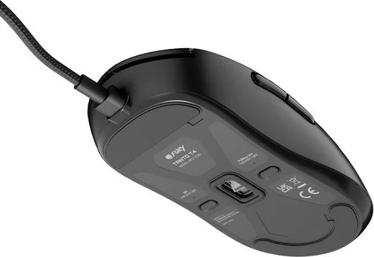 Maus ergonomik Fury Tanto T4, RGB, i zi