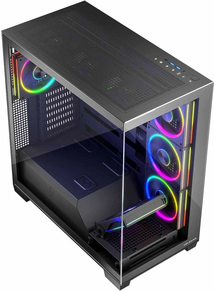 Kasë MODECOM STELLAR 8F ARGB, Midi Tower, e zezë