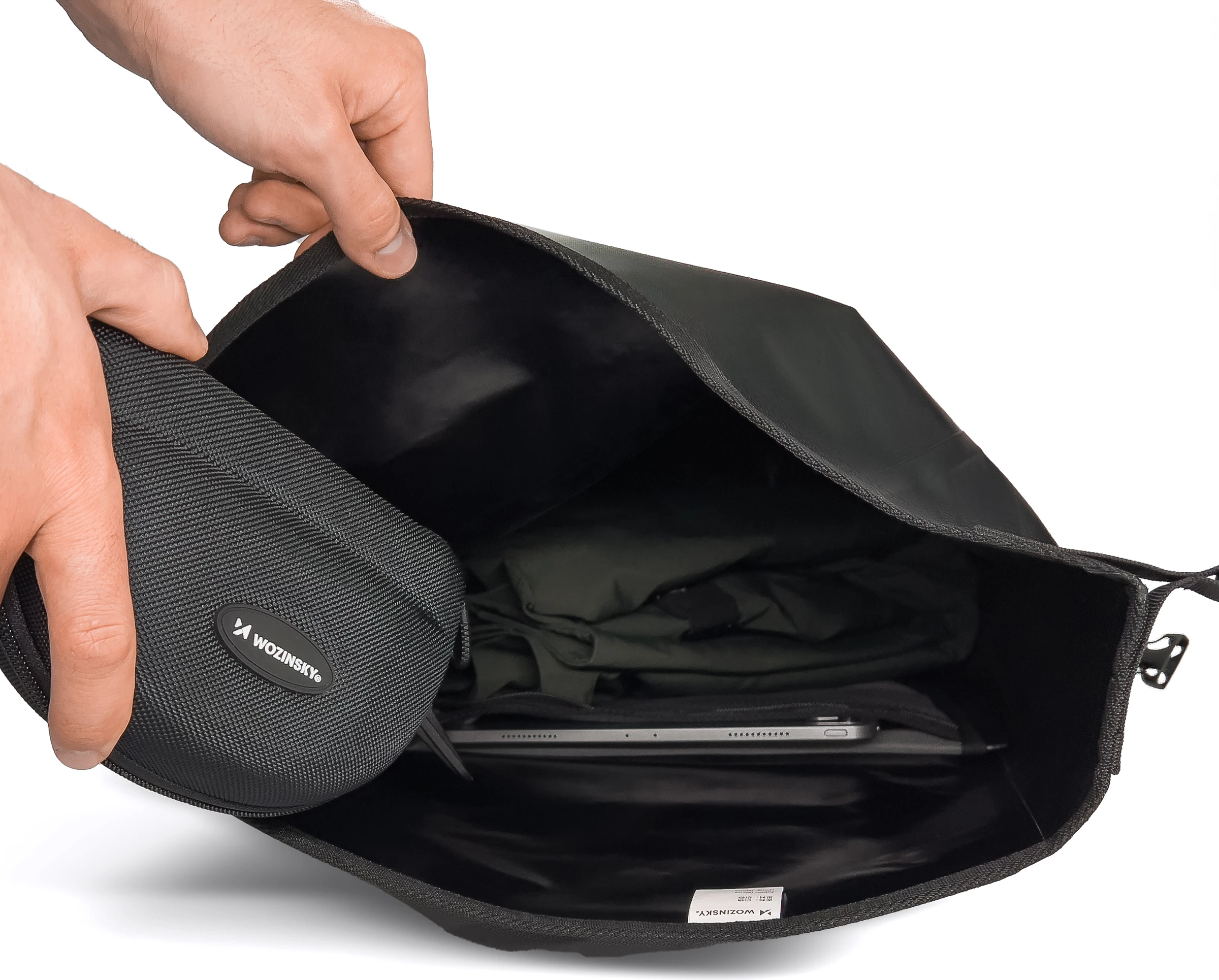 Çantë bagazhi për biçikletë Wozinsky WBB24BK, 25L, e zezë