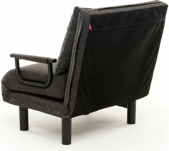 Krevat-karrige një vendës, Atelier del Sofa, Sento Single, gri e errët