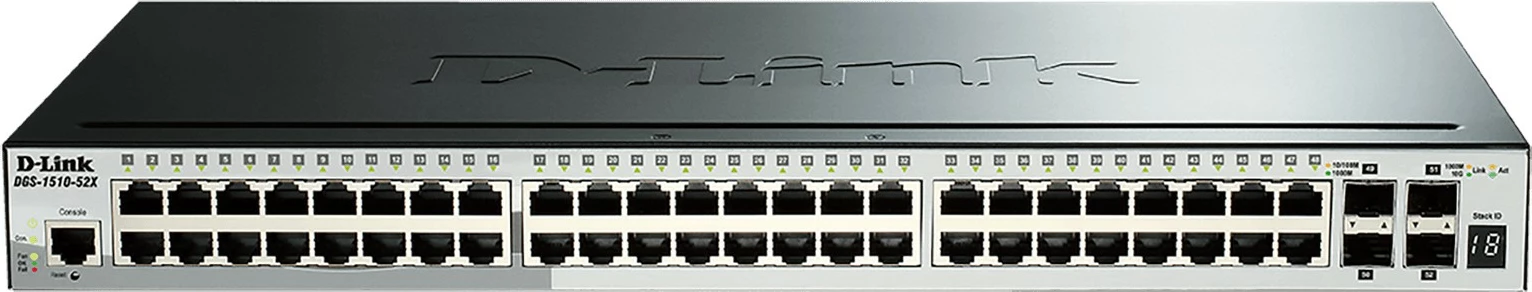 Switch D-Link DGS-1510-20/E, Managed, L2/L3, Gigabit Ethernet, Gri