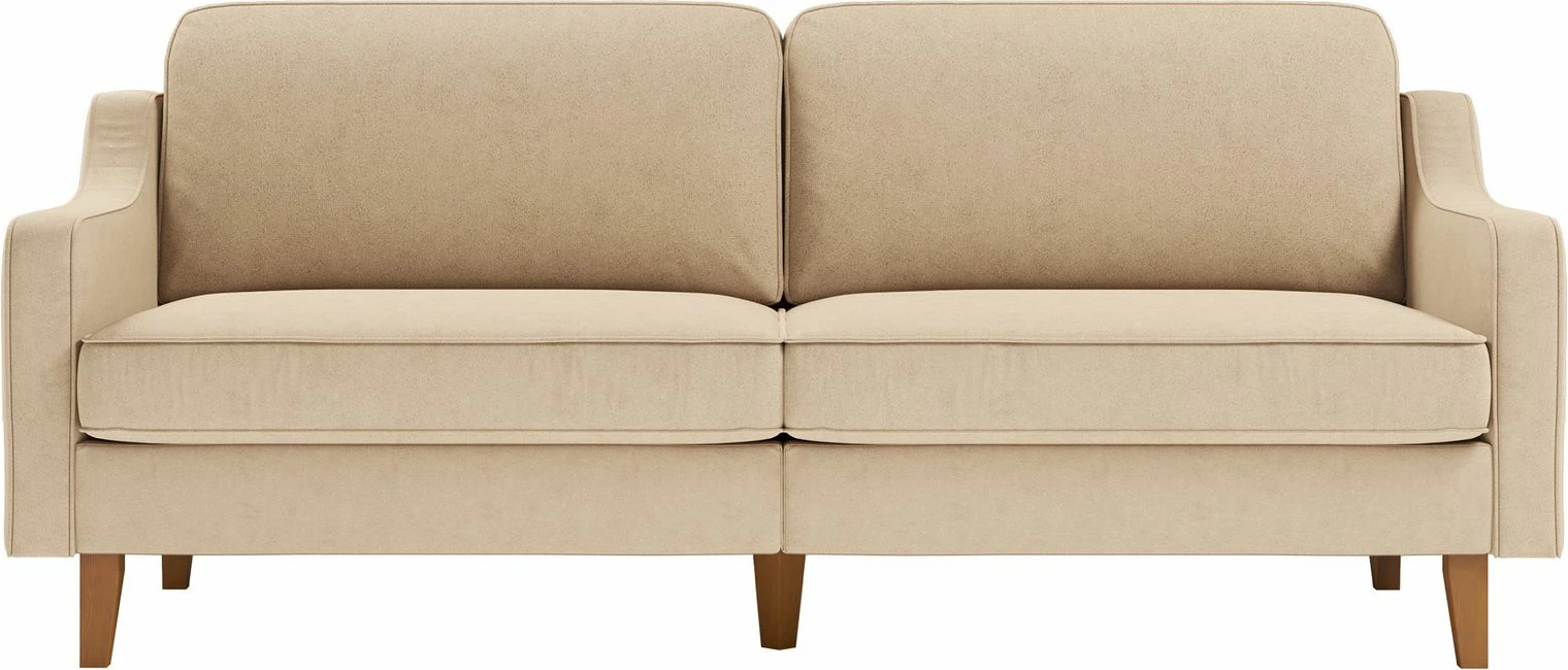 Divan treshe Robin, ngjyrë rëre dhe arre, Atelier del Sofa