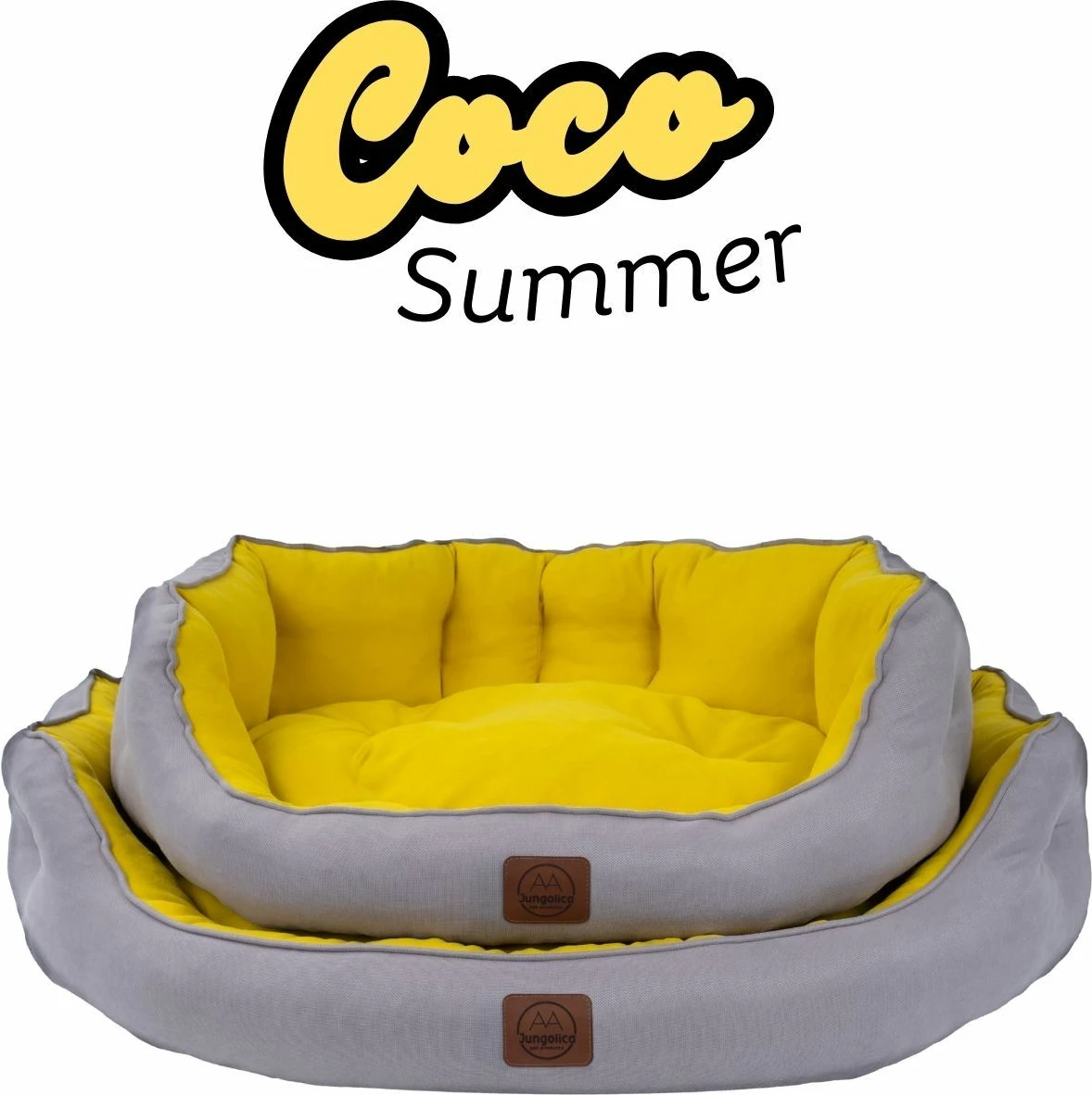 Shtrat për qen Coco Summer, i verdhë, madhësia L