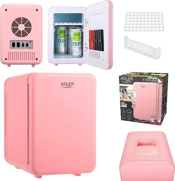 Mini frigorifer Adler AD 8084P, rozë