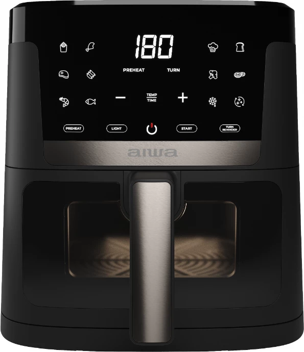 Fritore me ajër të nxehtë AIWA CHUKUMA AFR-7000 7L 1800W, e zezë/inoks