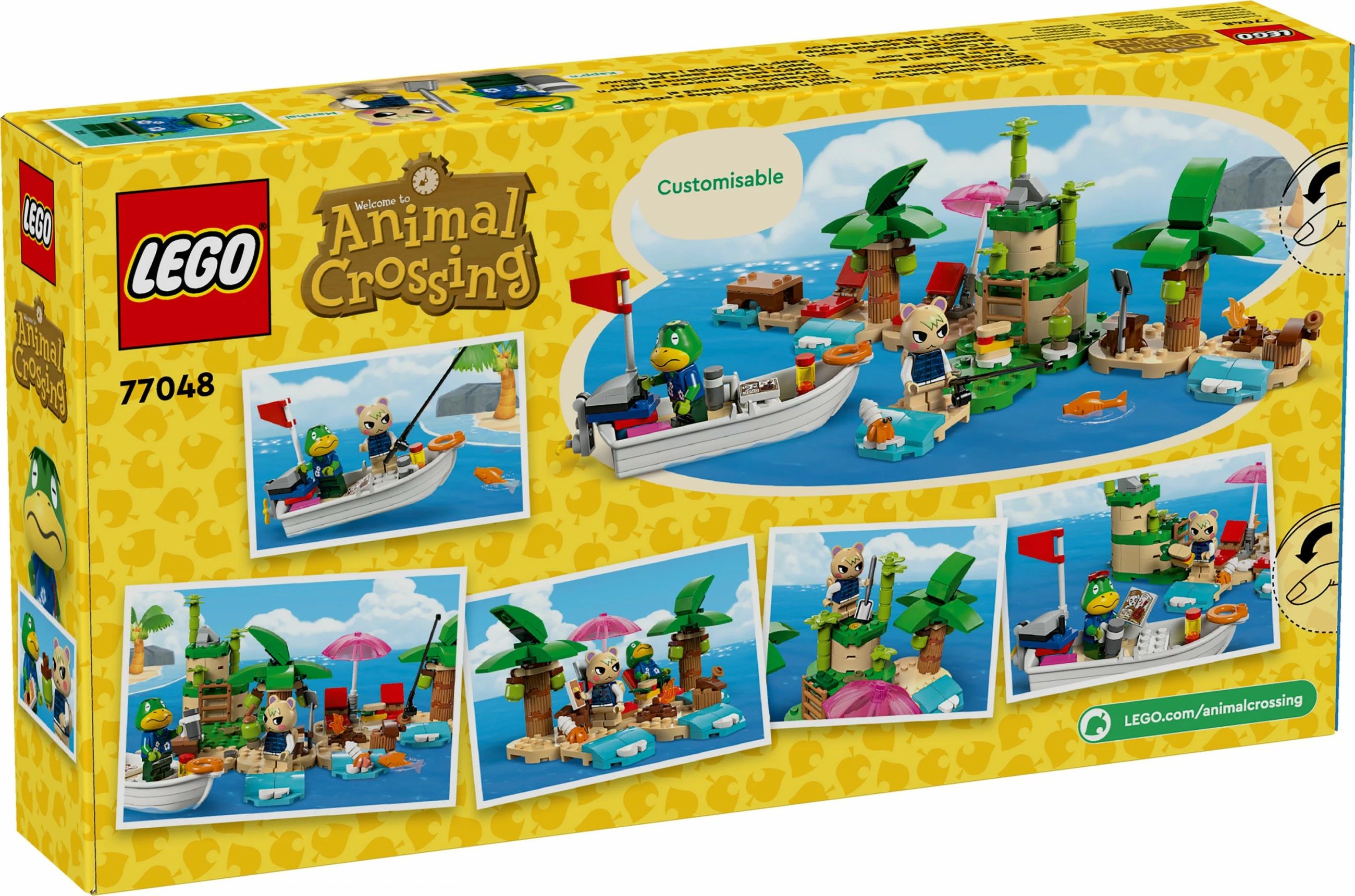 Set ndërtimi LEGO Animal Crossing Kapp'n's Island Boat Tour 233 pjesë, multingjyrësh