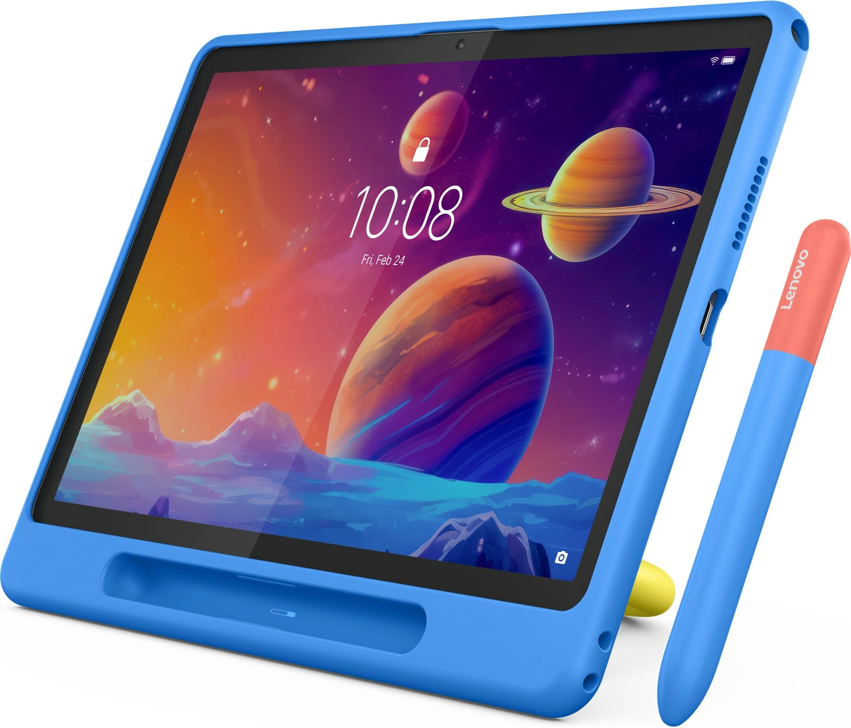 Tablet Lenovo Tab 2025 64GB me mbështjellës edhe stylus, e zezë