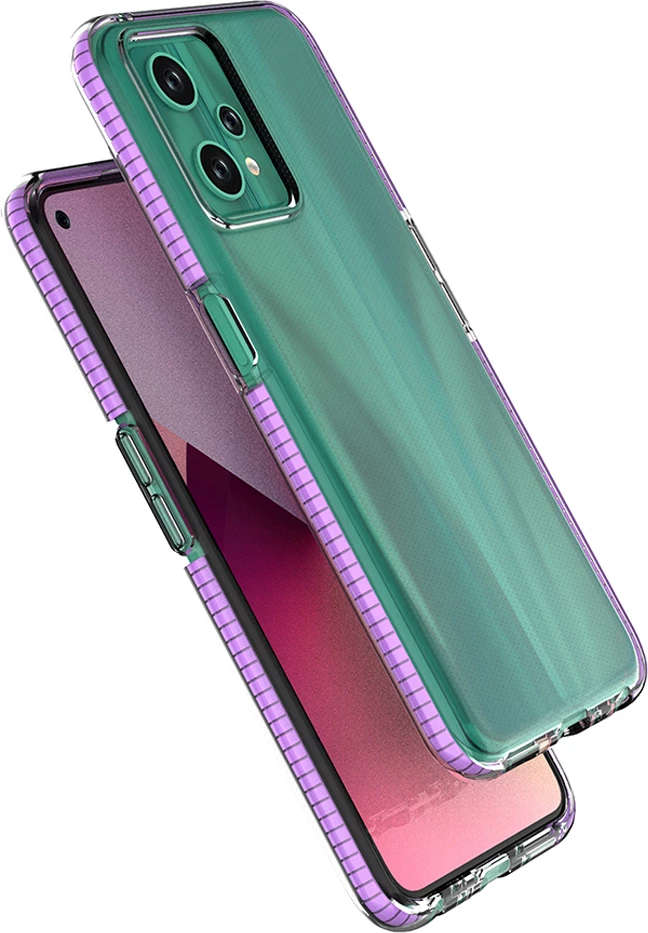 Mbështjellës Hurtel Spring Case për Realme 9 Pro, TPU, blu e çelët