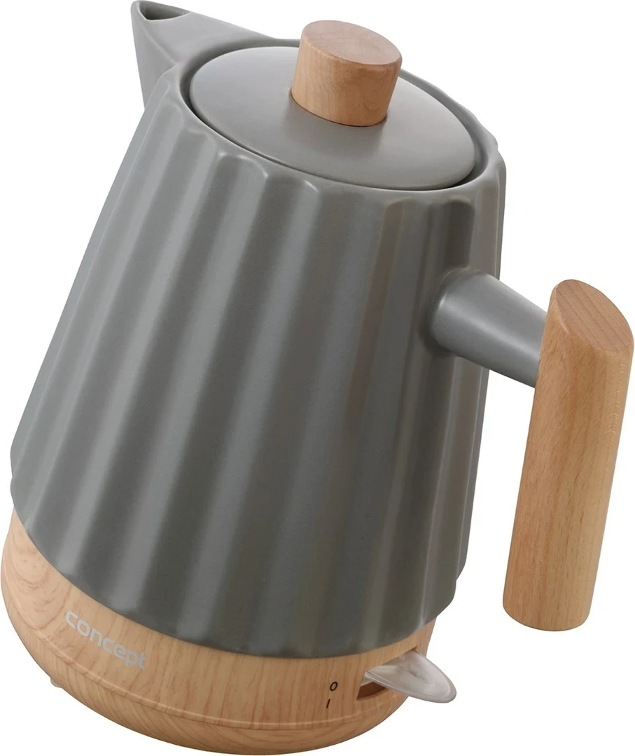 Çajnik elektrik Concept RK0092, 1.5 l, Gri e errët